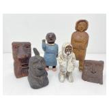 Carved Figures by Smiley Small