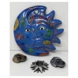 Blue Terracotta Sun/Moon and Tea Lights
