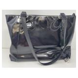 Black Patent Leather Brighton Purse