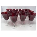 Ruby Red Water Goblets