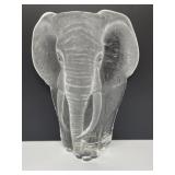 Crystal Elephant, Signed Mats Jonasson