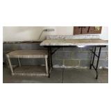 Shop Table and Shelf