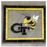 Georgia Tech Stained Glass Wall Hanging