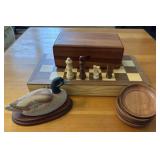 Chess Set and Wooden Decor