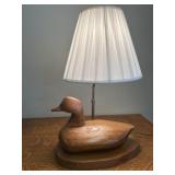 Vintage Wooden Duck Lamp