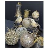 Tote of Fancy Sparkly Christmas Ornaments