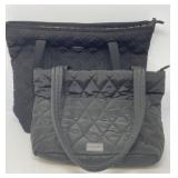 Two Vera Bradley Black Quilted Bags