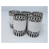 Five $10 Rolls of Half Dollars, Unsearched