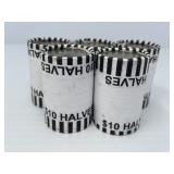 Five $10 Rolls of Half Dollars, Unsearched