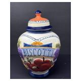 Ceramic Biscotti Cookie Jar