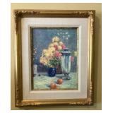 Thomas Kinkade Framed Floral Artwork