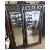 Two Mid Century Beveled Mirrors
