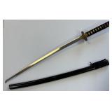 Black Gold Samurai Style Katana