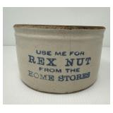 Rex Nut Advertising Crock
