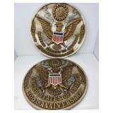 United States Bicentennial 1776-1976 Wall Plaques