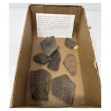 Native American Finger Marked Pottery Shards