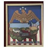 Bicentennial Needlepoint Artwork