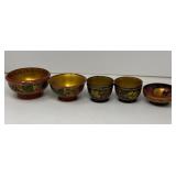 Russian Khokhlom Bowls and Tray