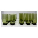 Green Glass Tumblers