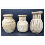 Hand Turned Wooden Vases by Mudpie