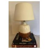 Ceramic Table Lamp on Books