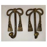 Solid Brass Bow Hooks