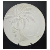 Decorative Ceramic Monkey Pattern Serving Platter