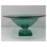 Green Glass Centerpiece Bowl