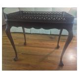 Traditional Tea Table with Gallery Rail