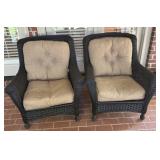 Pair of Wicker Chairs A