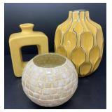 Decorative Yellow Vases