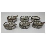 Salt Cellars with Sterling Spoons