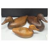Vintage Collection of Handmade Wood Decoy Ducks
