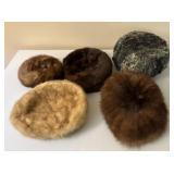 Ladies Vintage Fur Hats