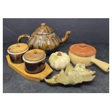 Handmade Teapot Fall Decorative Kitchen Items