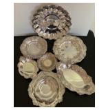 Scalloped Edged Silver Plate Serveware