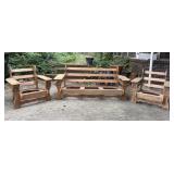 Mid-Century Paddle Arm Lounge Set