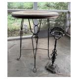 Side Table and Ashtray Holder