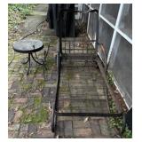 Vintage Metal Lounge Chair and Accessories