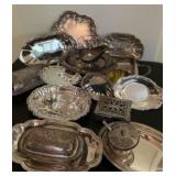 Silver Plate Trinket Trays and More