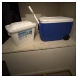 Igloo and Styrofoam Cooler