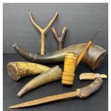 Horn and Wood Collectibles