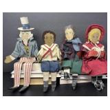 Patriotic Tin Metal Shelf Sitters
