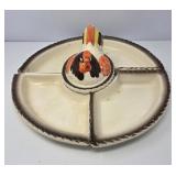 Vintage Sectioned Chicken Serving Dish