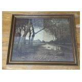 Framed Landscape Scene A