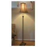 Metal and Glass Floor Lamp