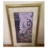 Framed Floral Artwork