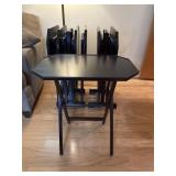 Folding Snack Tables with Storage