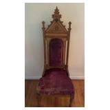 Gothic Revival Throne Chair