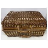 Picnic Basket with Plates and Mugs